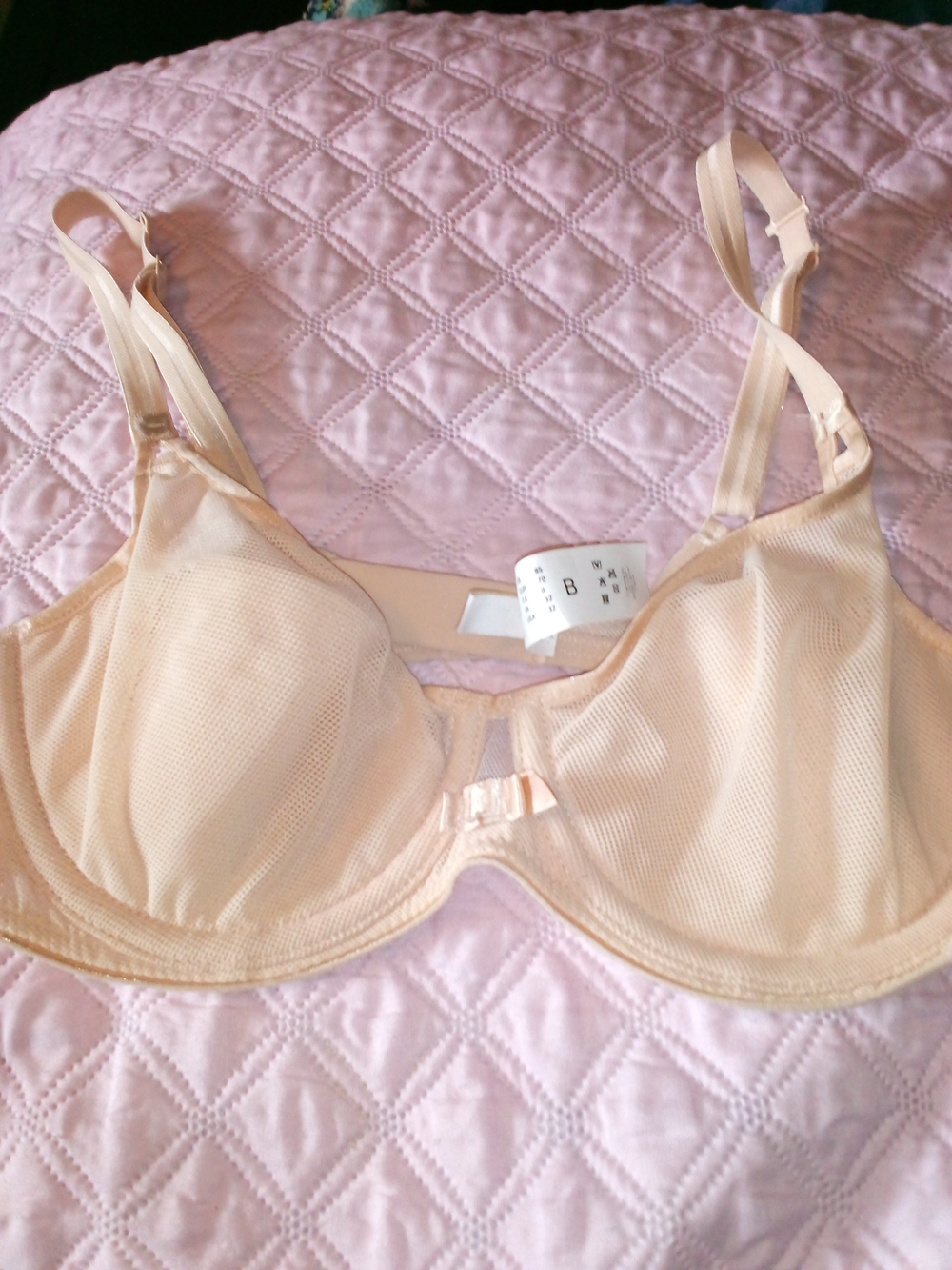 Chantelle Peach Underwire Bra with Bow Accent